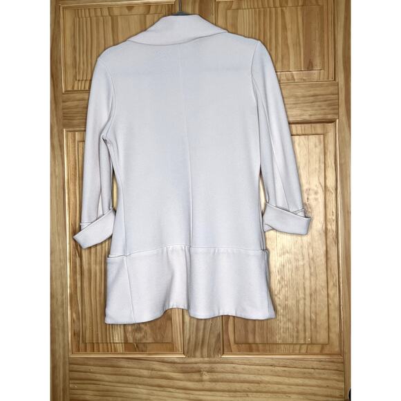 French Mauve womens size M blazer blush pink pockets stretchy career wear - Picture 2 of 6